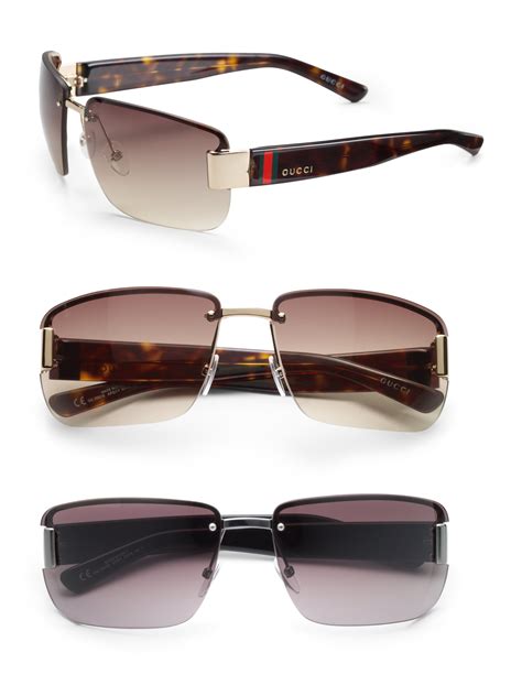 gucci sunglasses rimless|gucci rimless sunglasses men's.